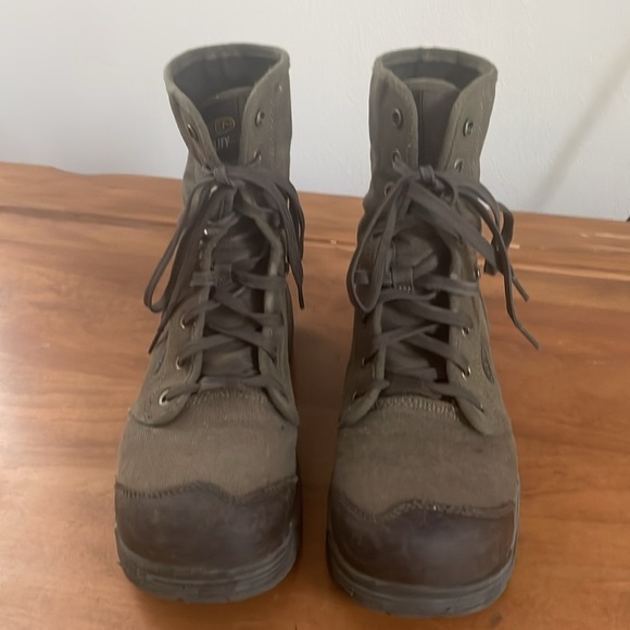 Keen Utility Roswell Mens Size 8.5D Mid Height Canvas Steel Toe Work Boots Olive main image 5
